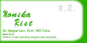 monika rist business card